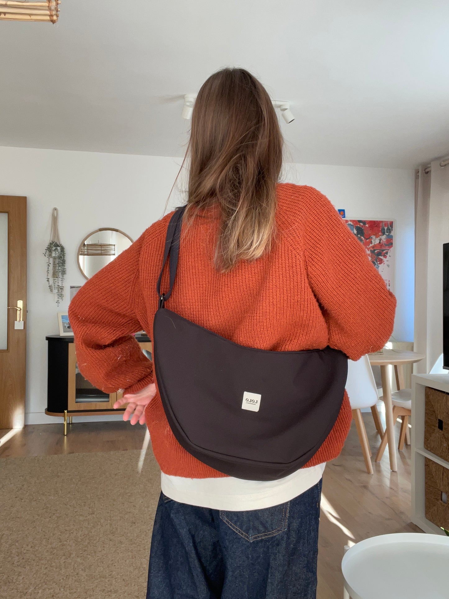 Bolso moon XL softshell negro