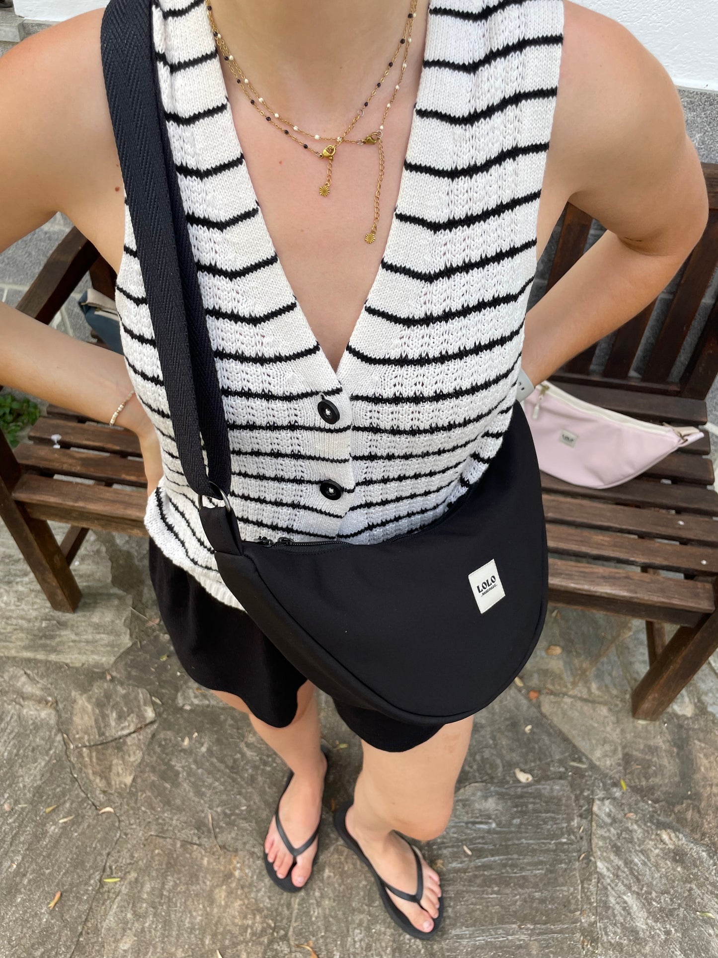 Bolso moon softshell negro