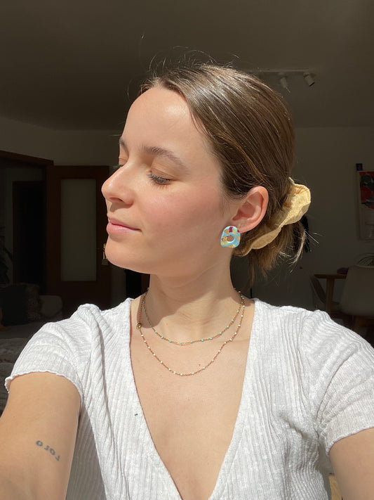 Mini harri tie dye azul