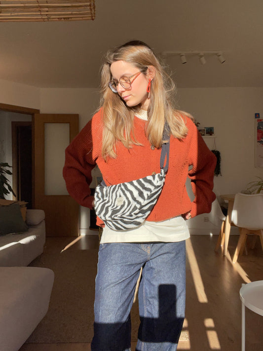 Bolso moon cebra