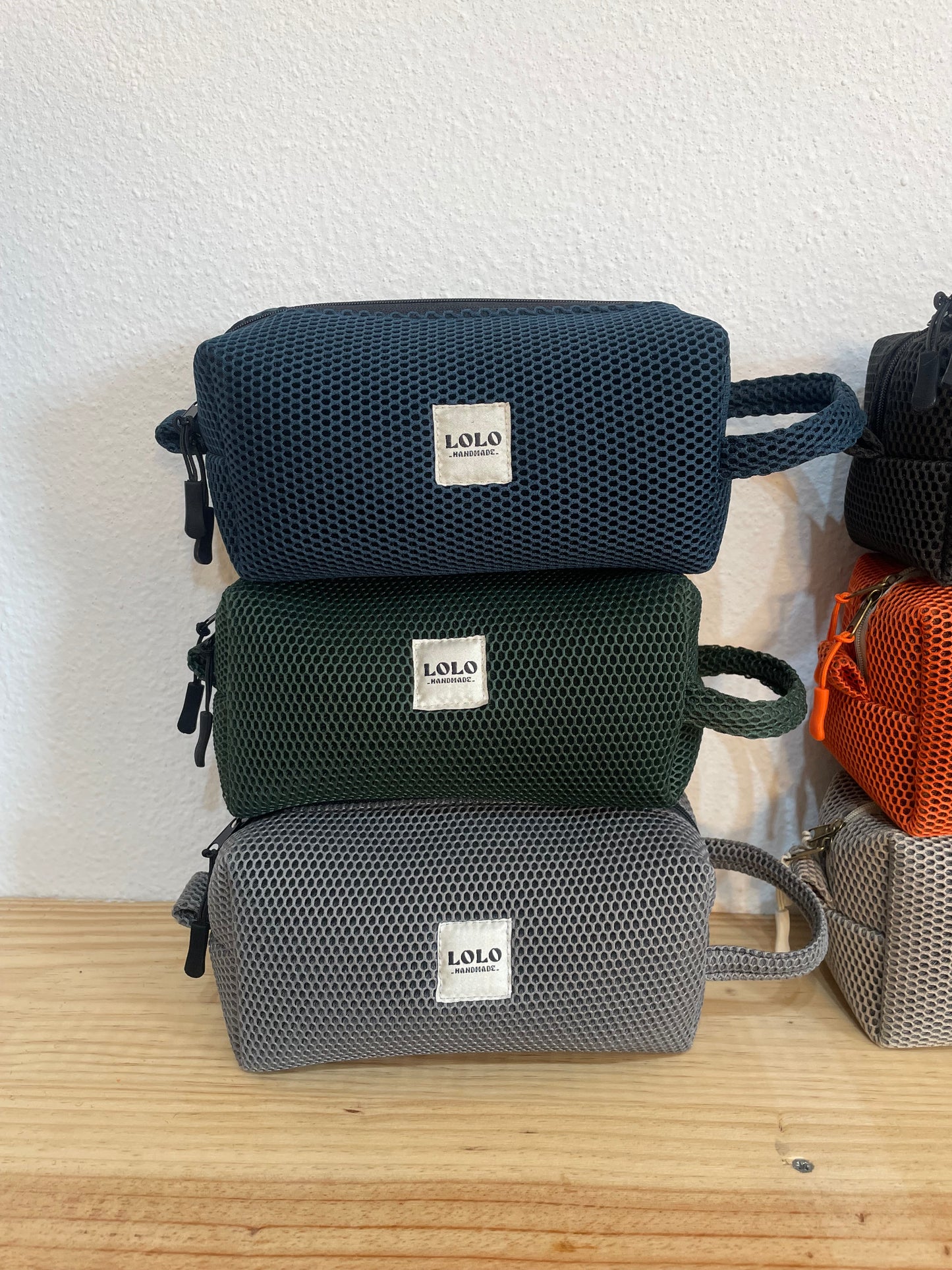 Neceser malla 3D verde