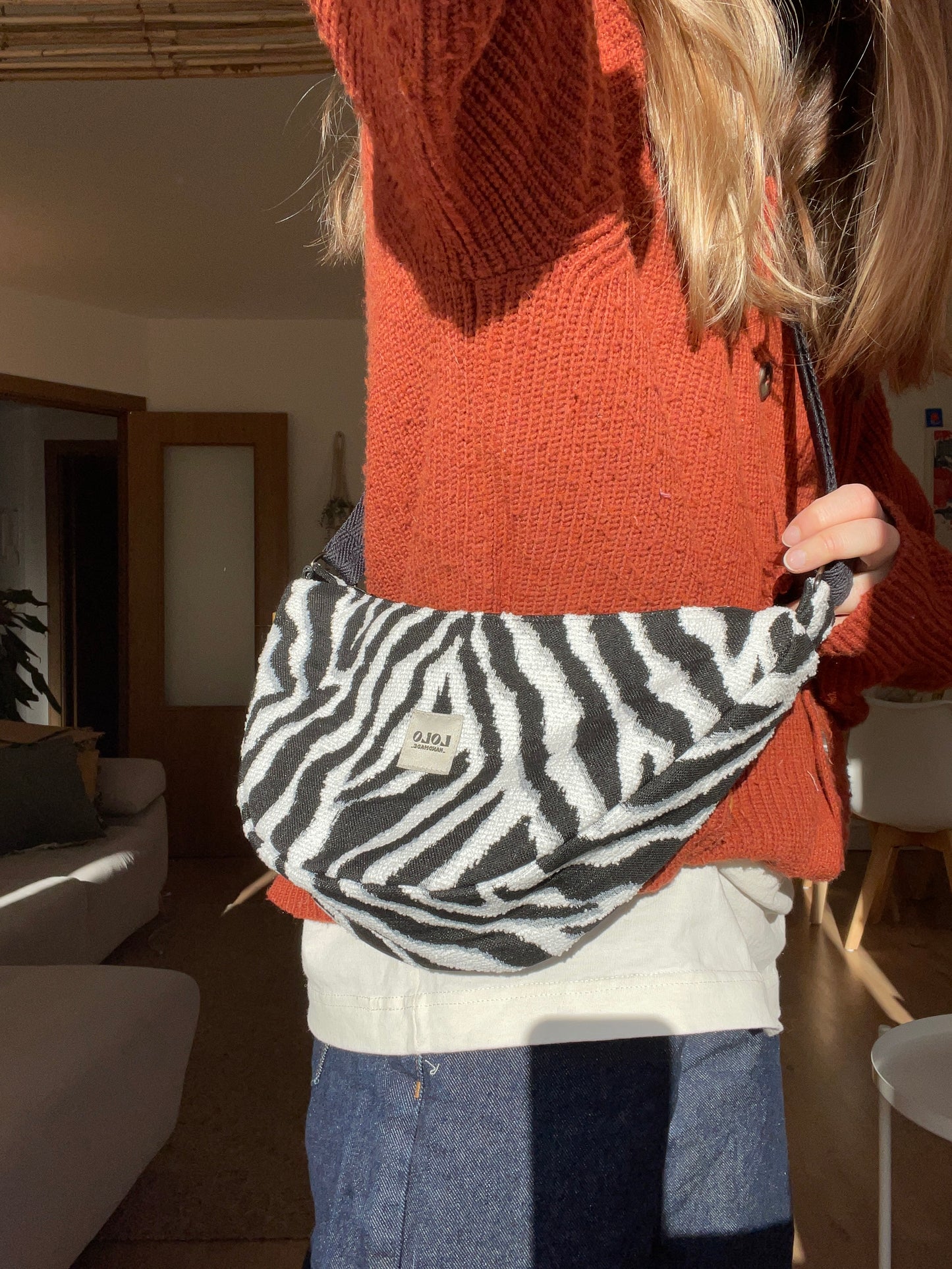 Bolso moon cebra