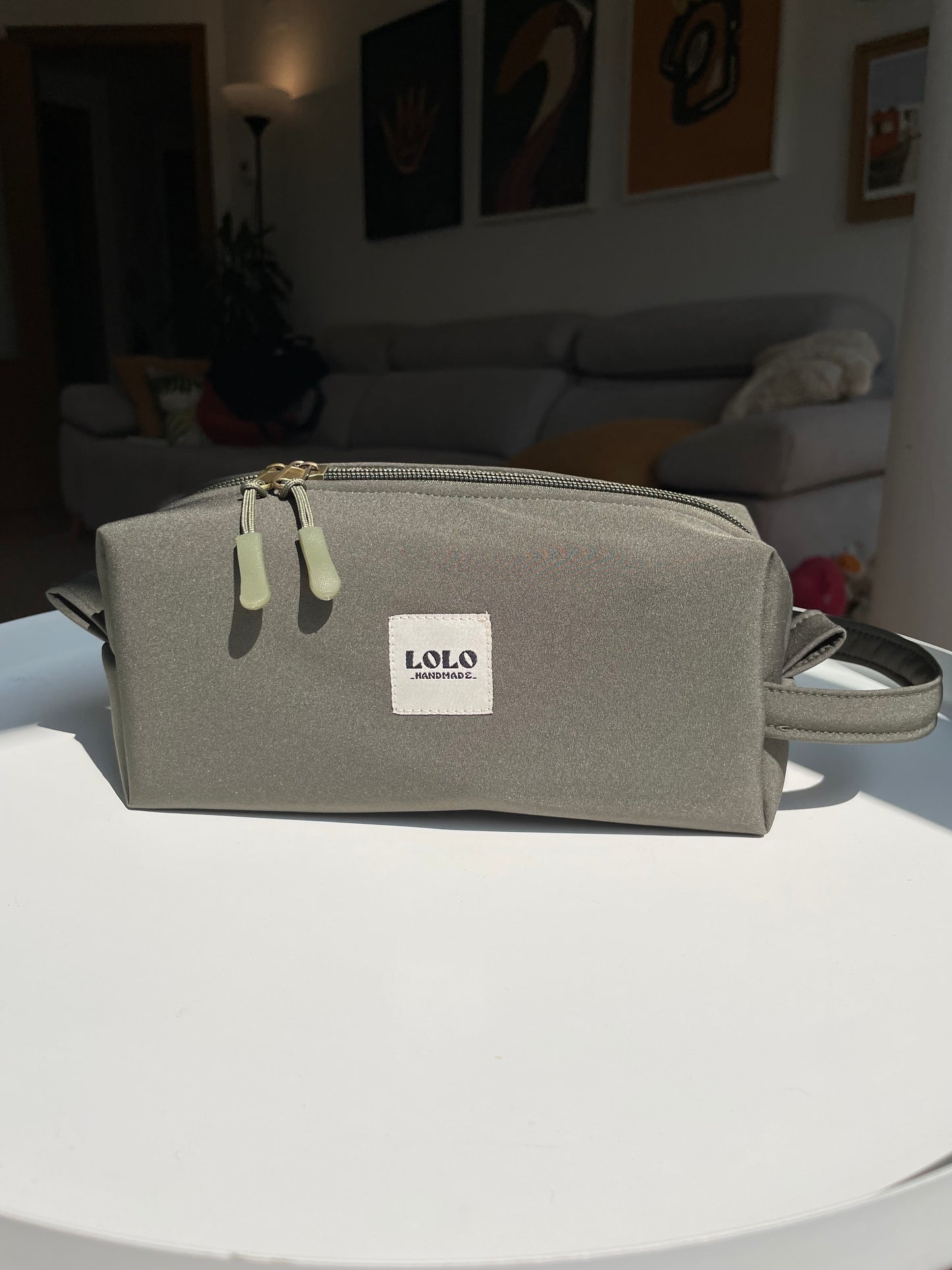 Neceser verde menta softshell