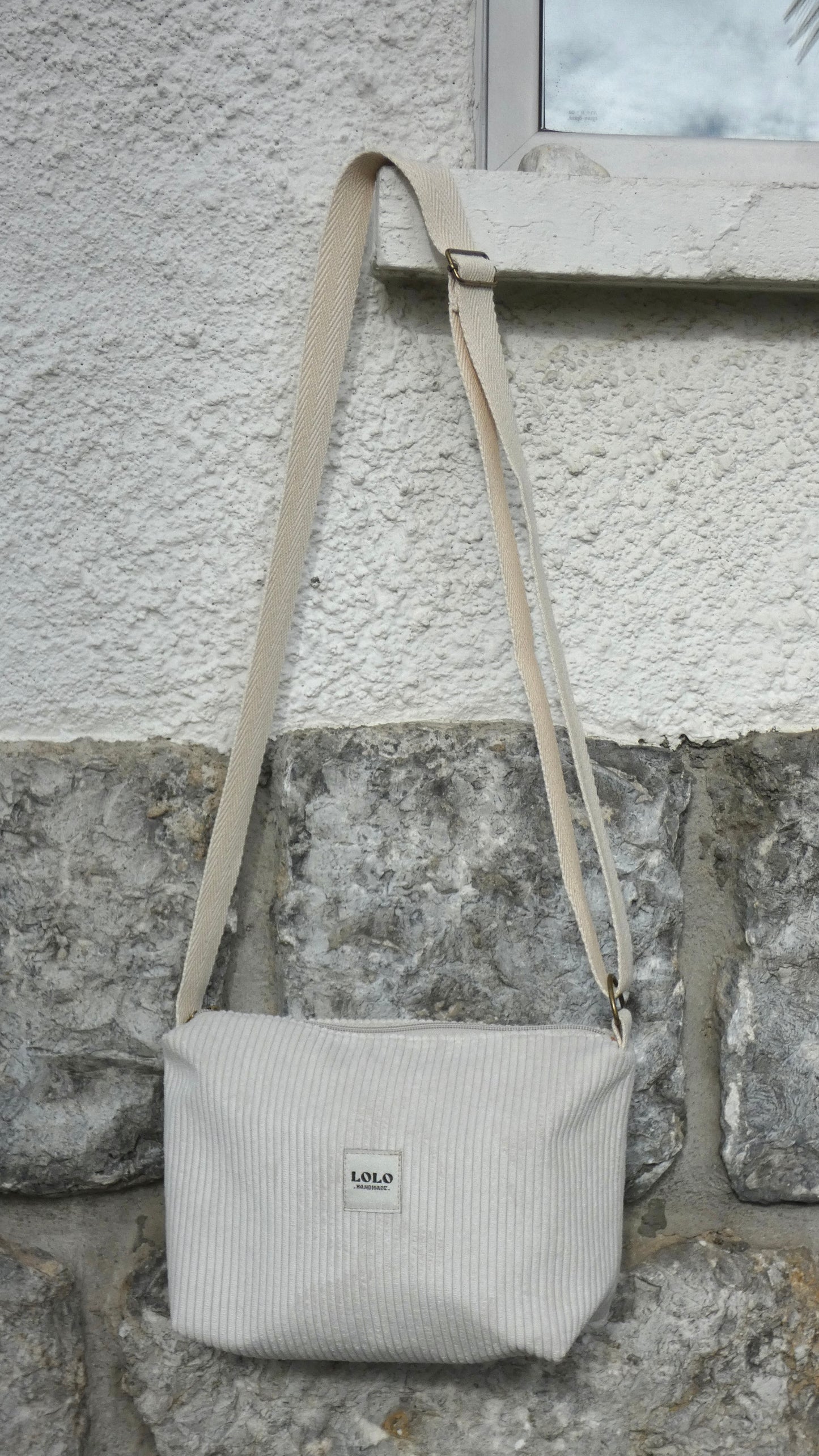 Bolso beige pana