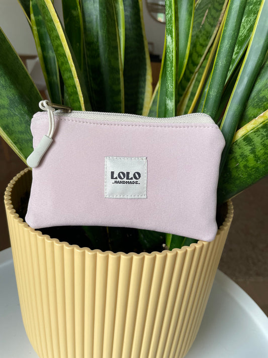 Cartera softshell rosa palo