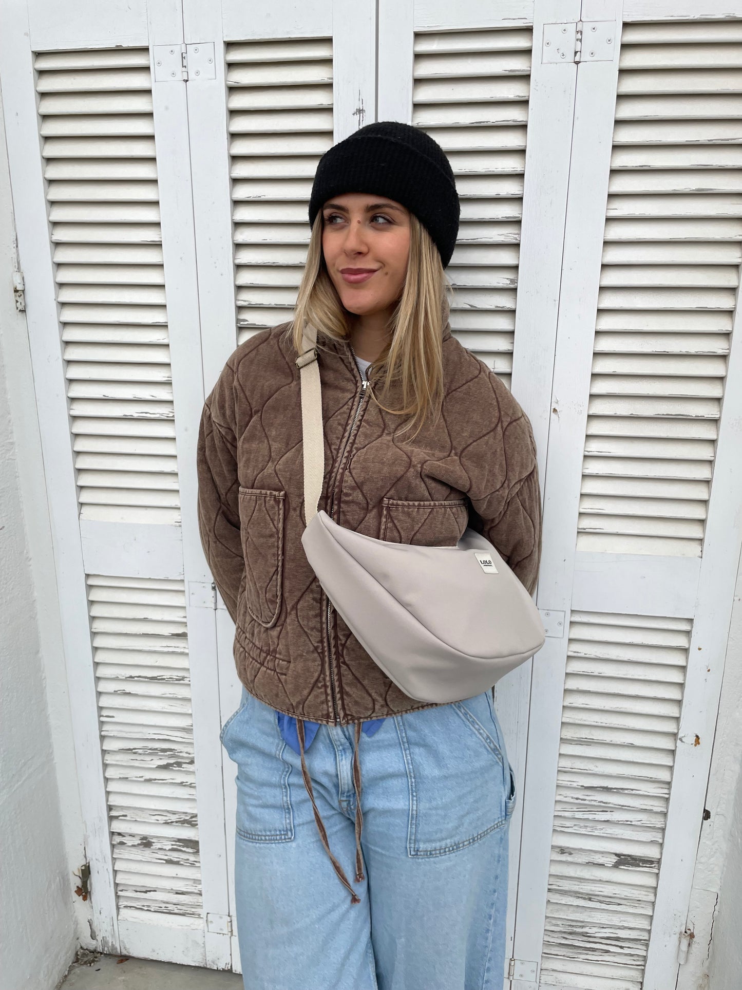 Bolso moon XL softshell beige