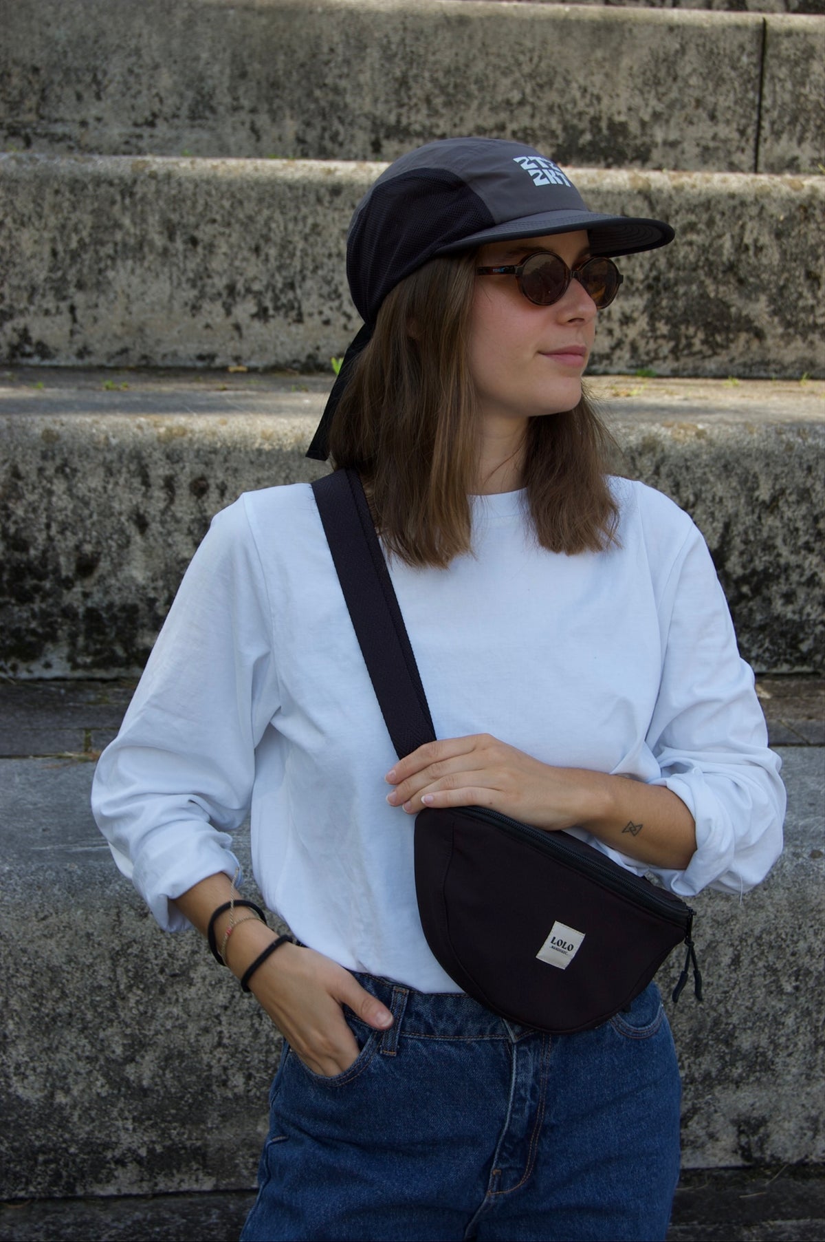 Riñonera negro softshell