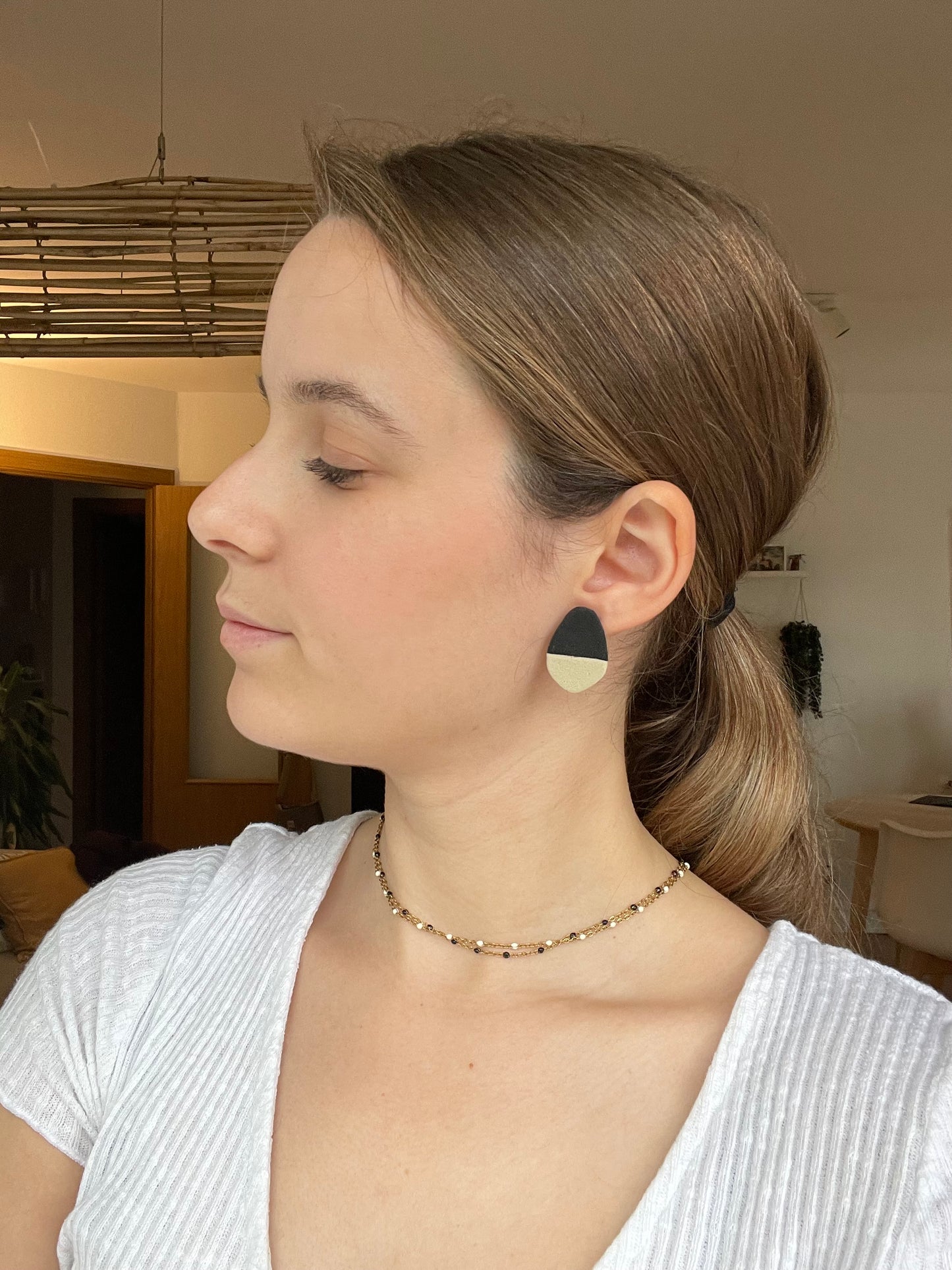 Mini harri negro-beige