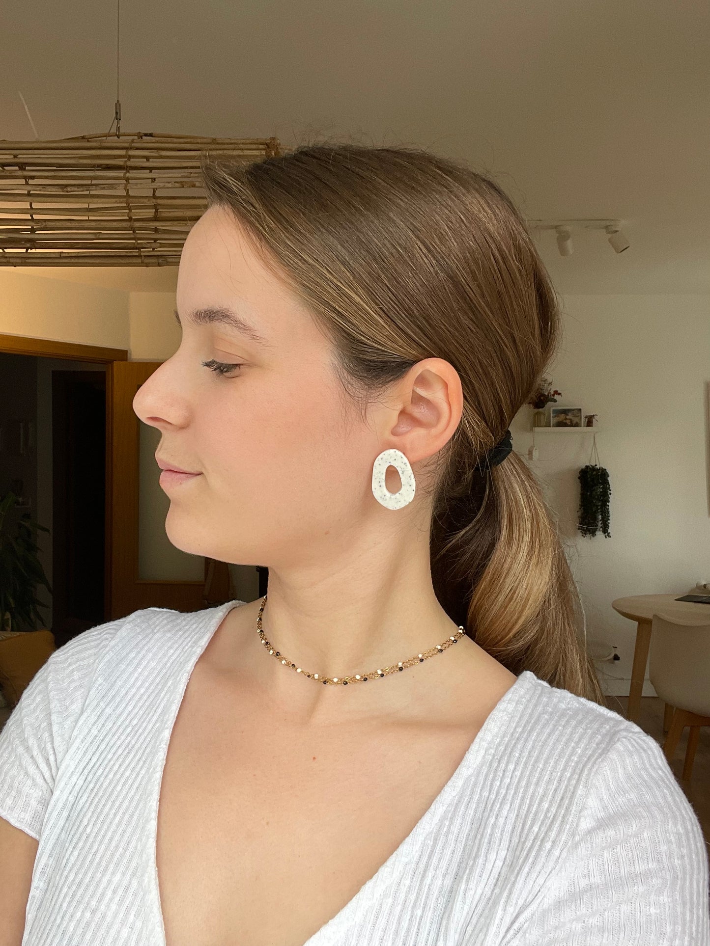 Mini leize blanco virutas