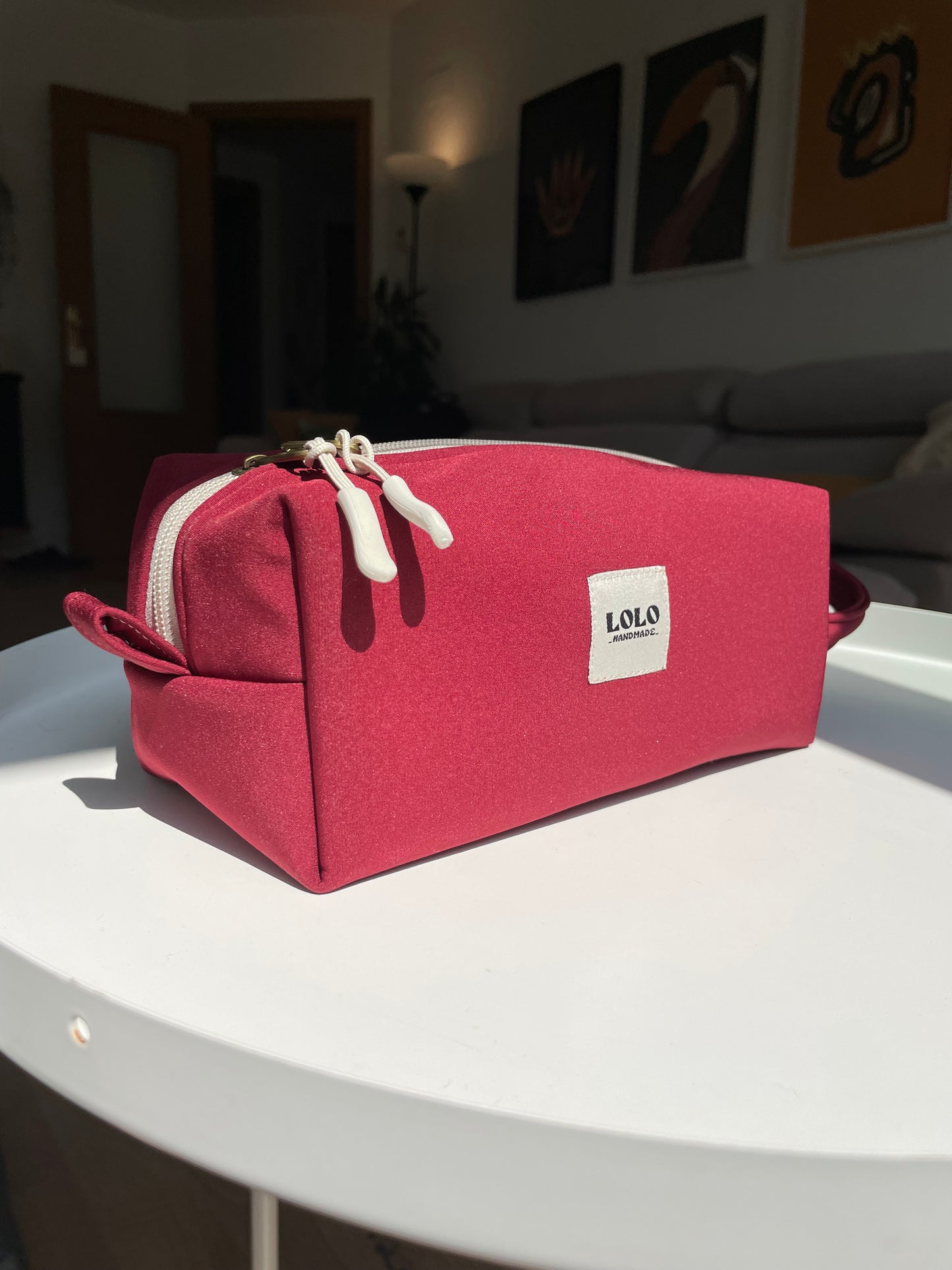 Neceser burdeos softshell