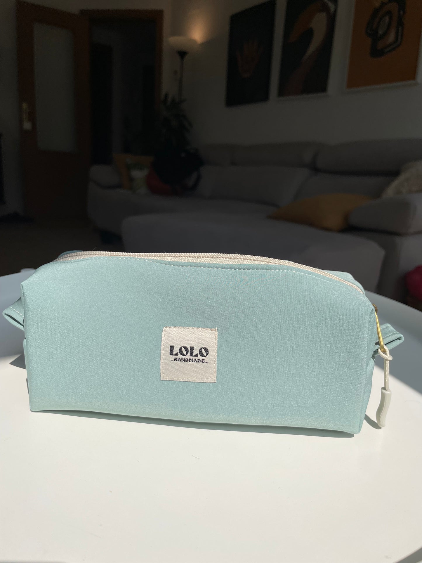 Estuche verde menta softshell