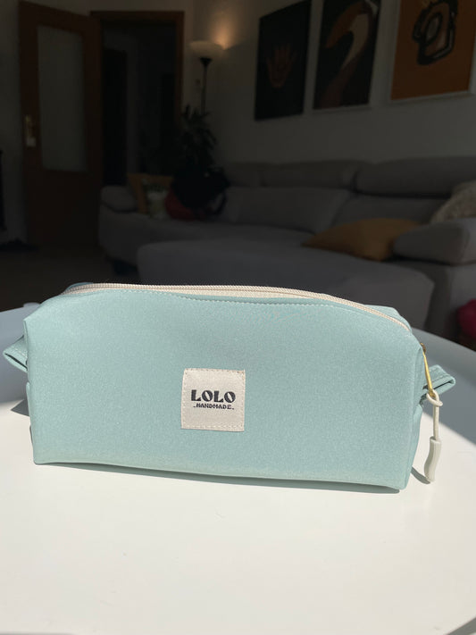 Estuche verde menta softshell