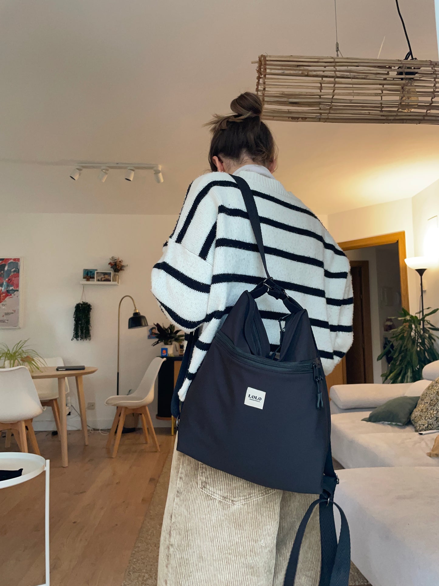 Bolso/mochila softshell negro