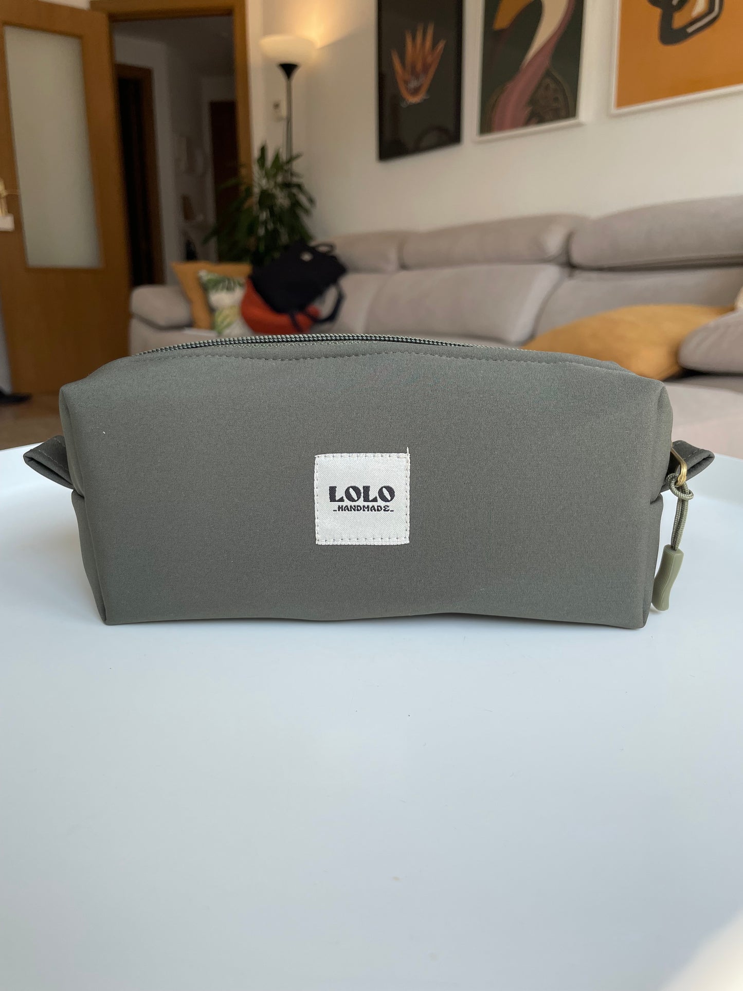 Estuche verde botella softshell