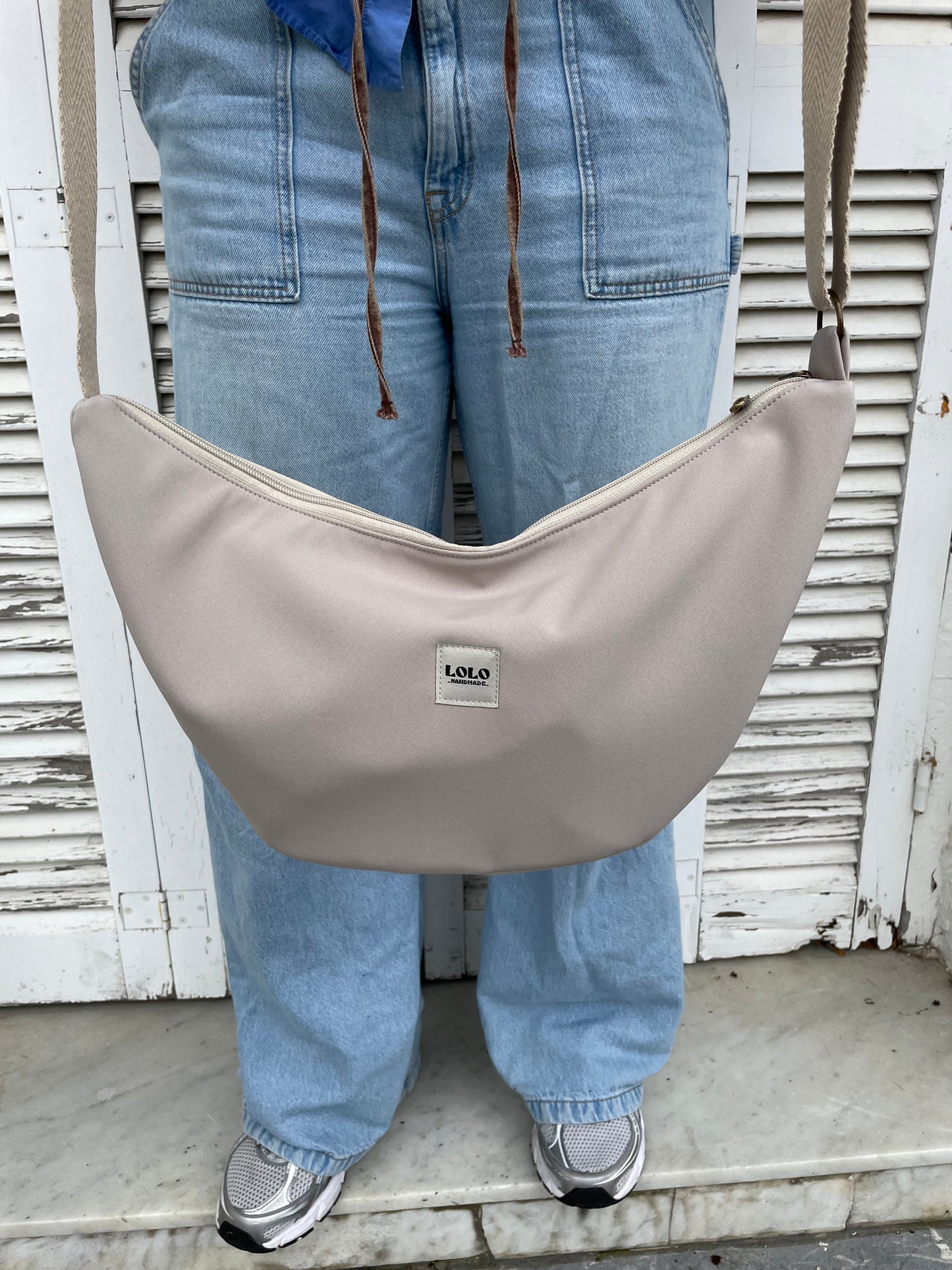 Bolso moon XL softshell beige