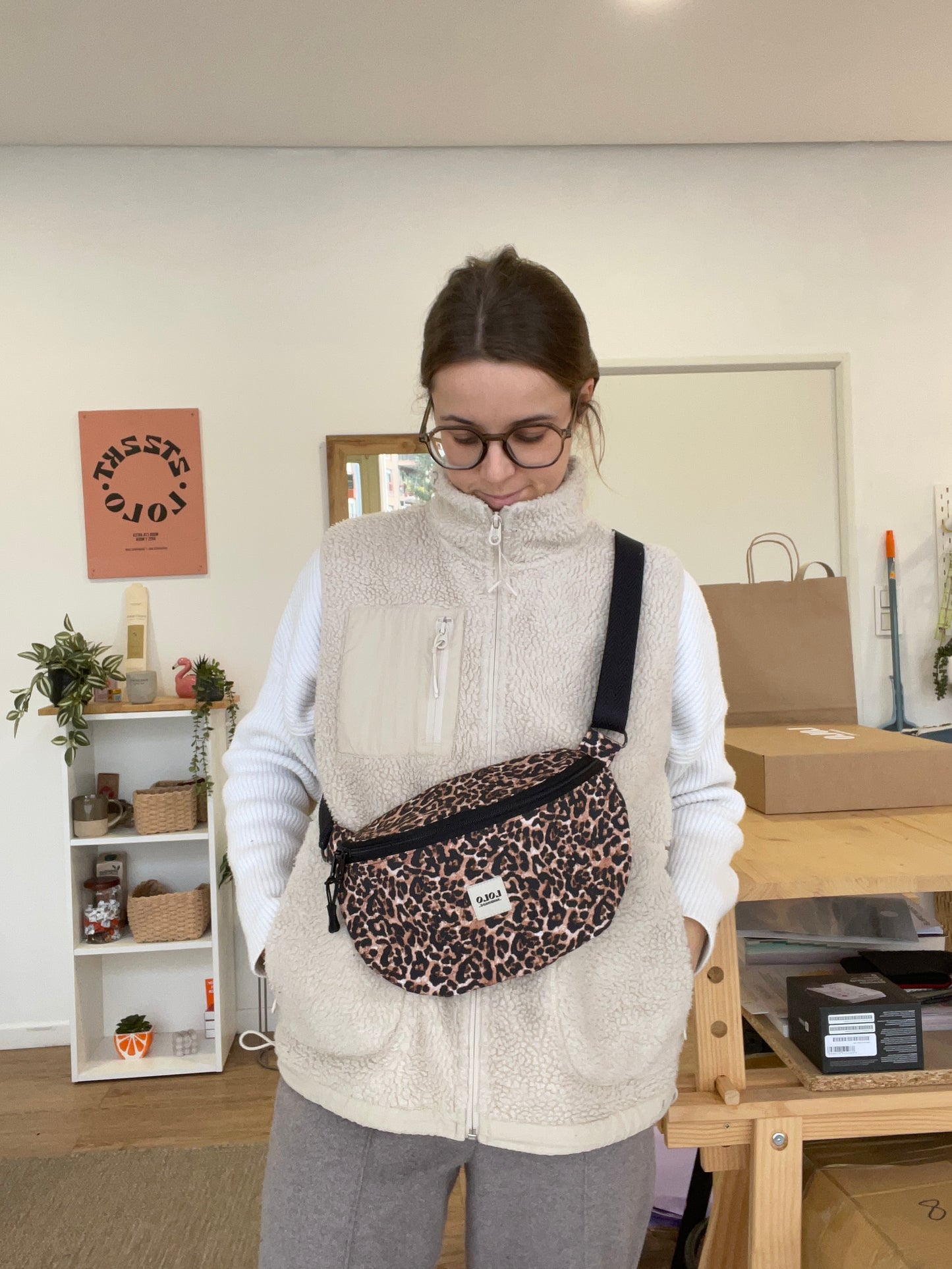 Riñonera XL leopardo