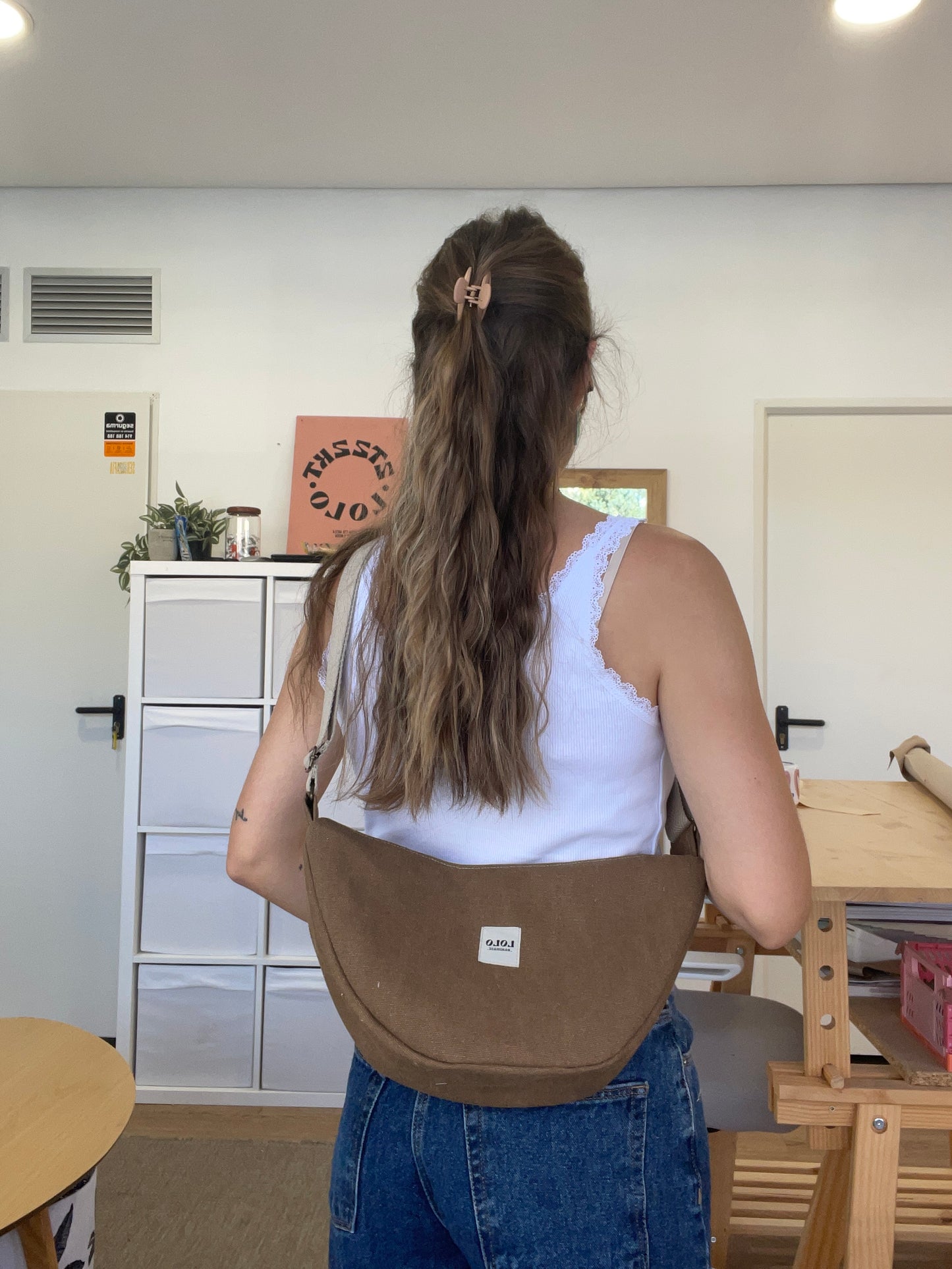 Bolso moon marrón vintage