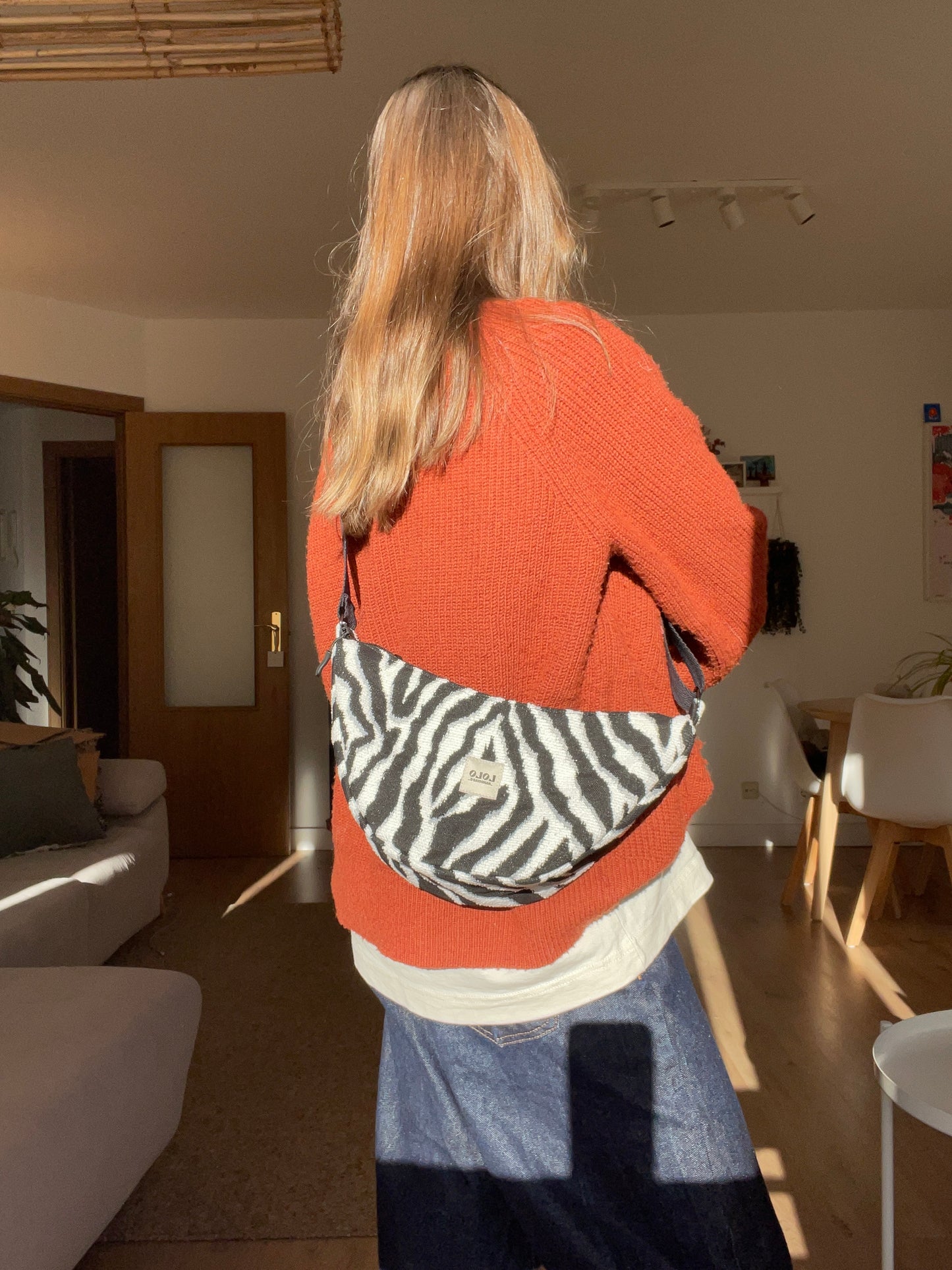 Bolso moon cebra