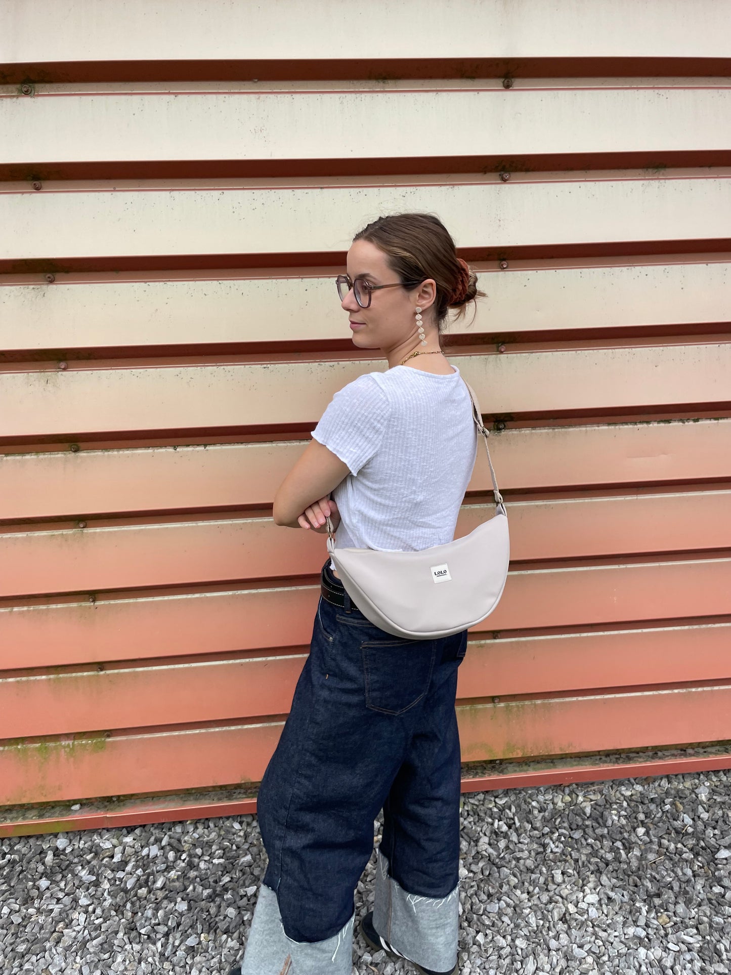 Bolso moon softshell beige