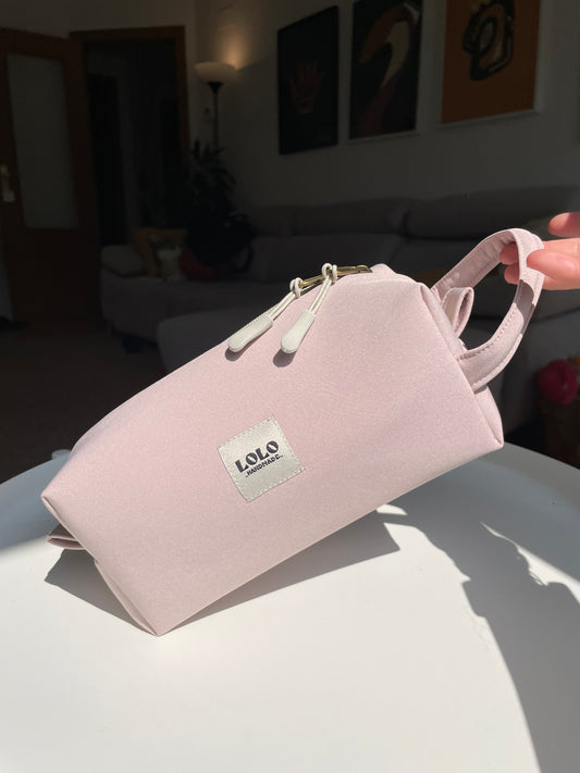 Neceser rosa palo softshell