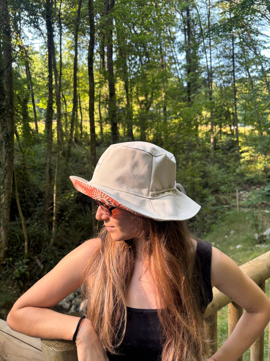 Bucket hat beige