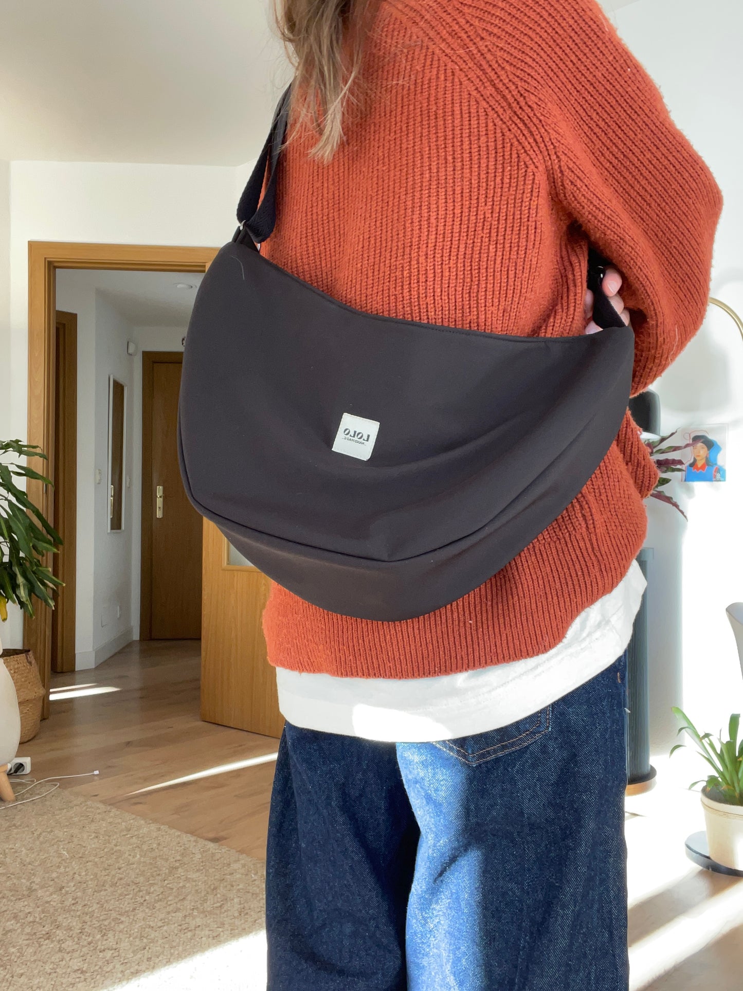 Bolso moon XL softshell negro