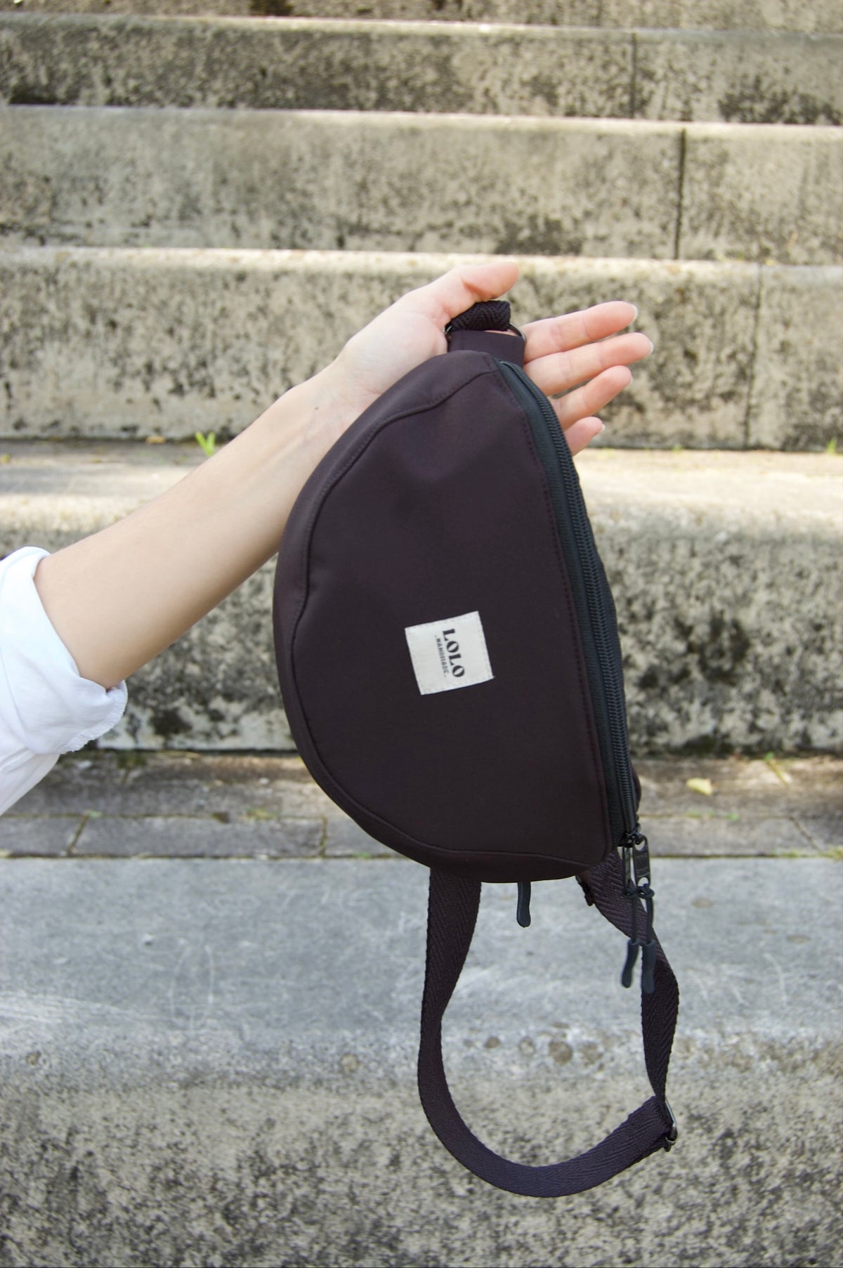 Riñonera negro softshell