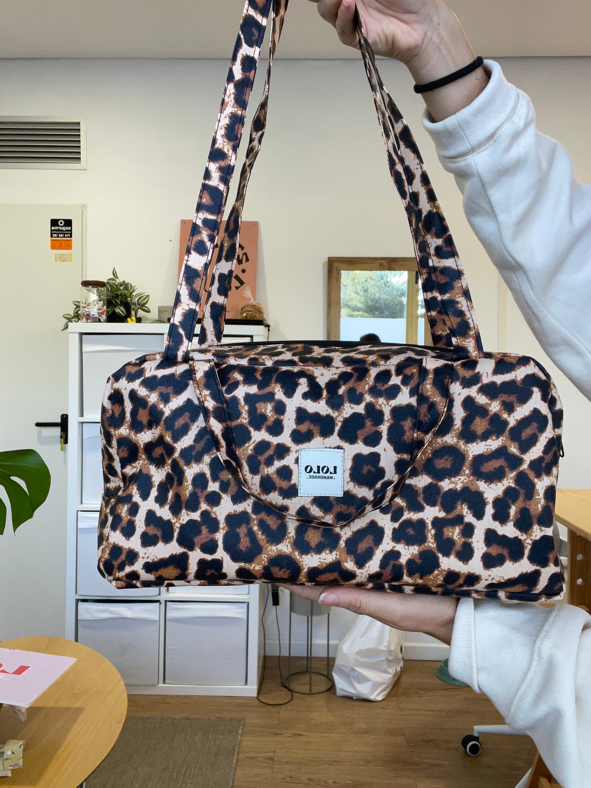 Bolso hombro leopardo impermeable