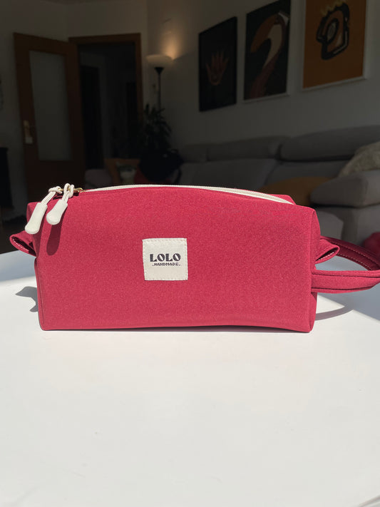 Neceser burdeos softshell