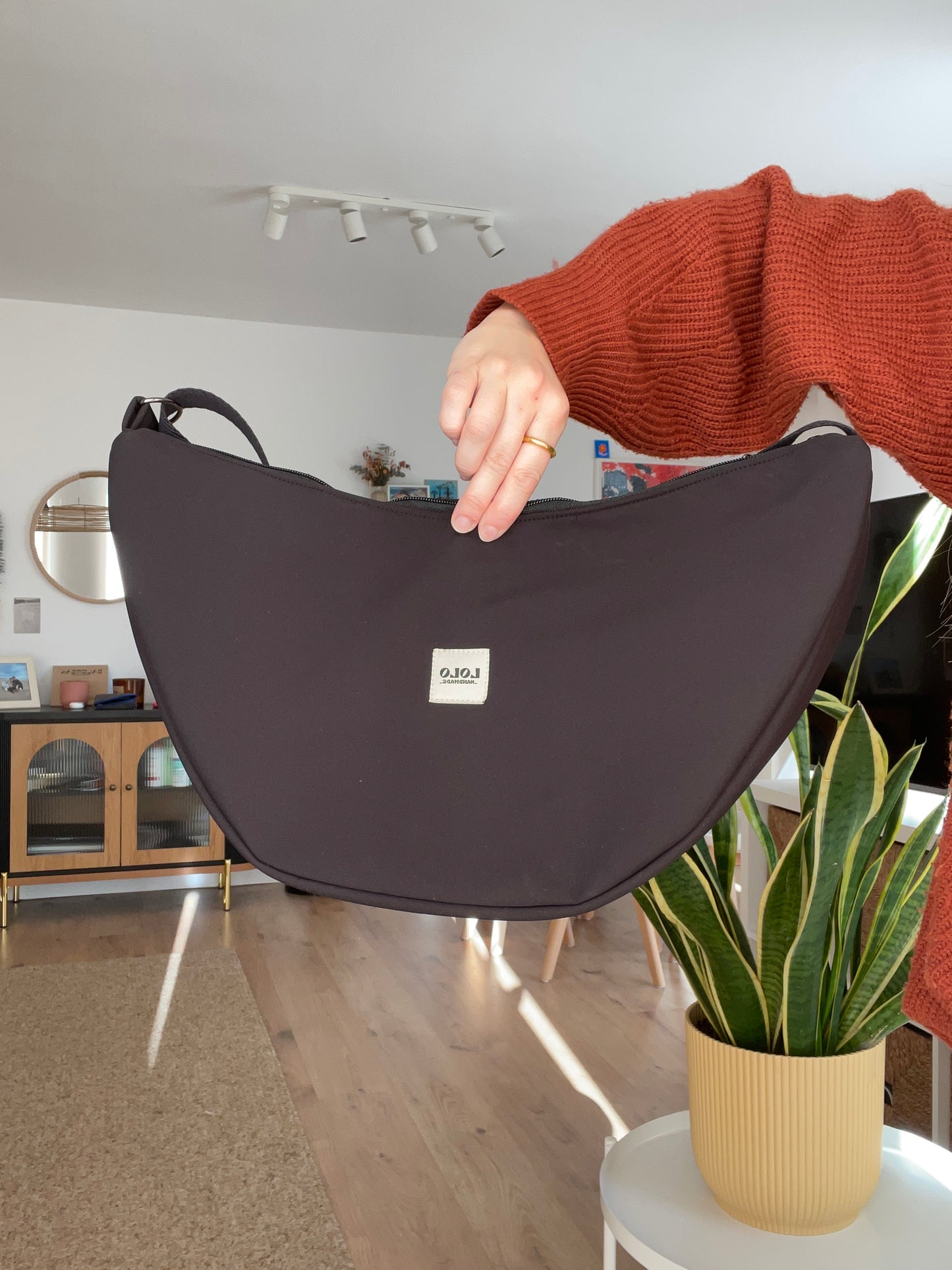 Bolso moon XL softshell negro