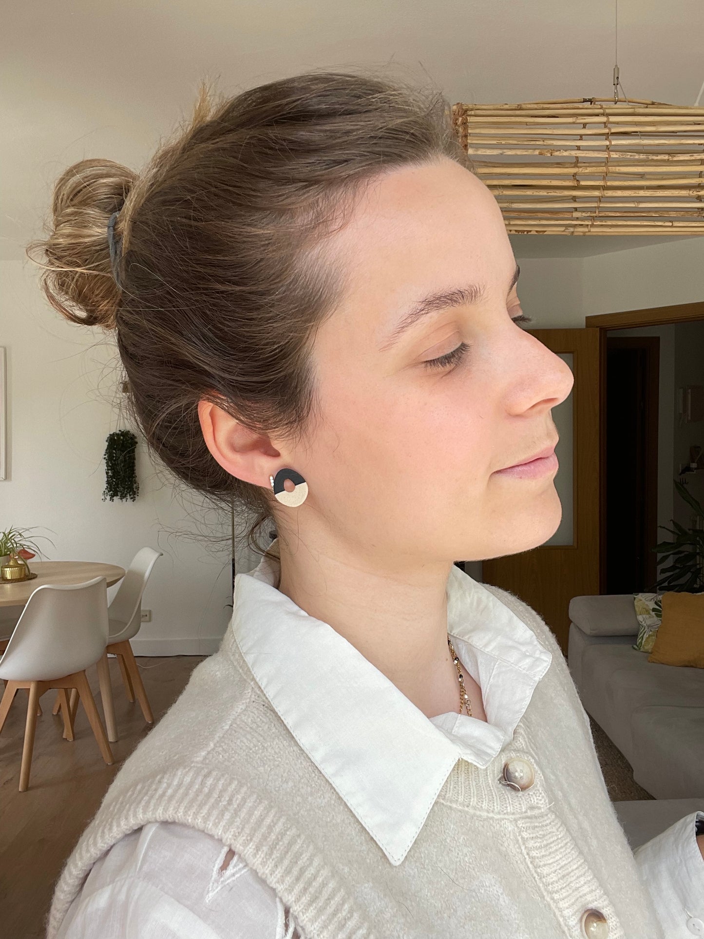 Mini koba negro y beige