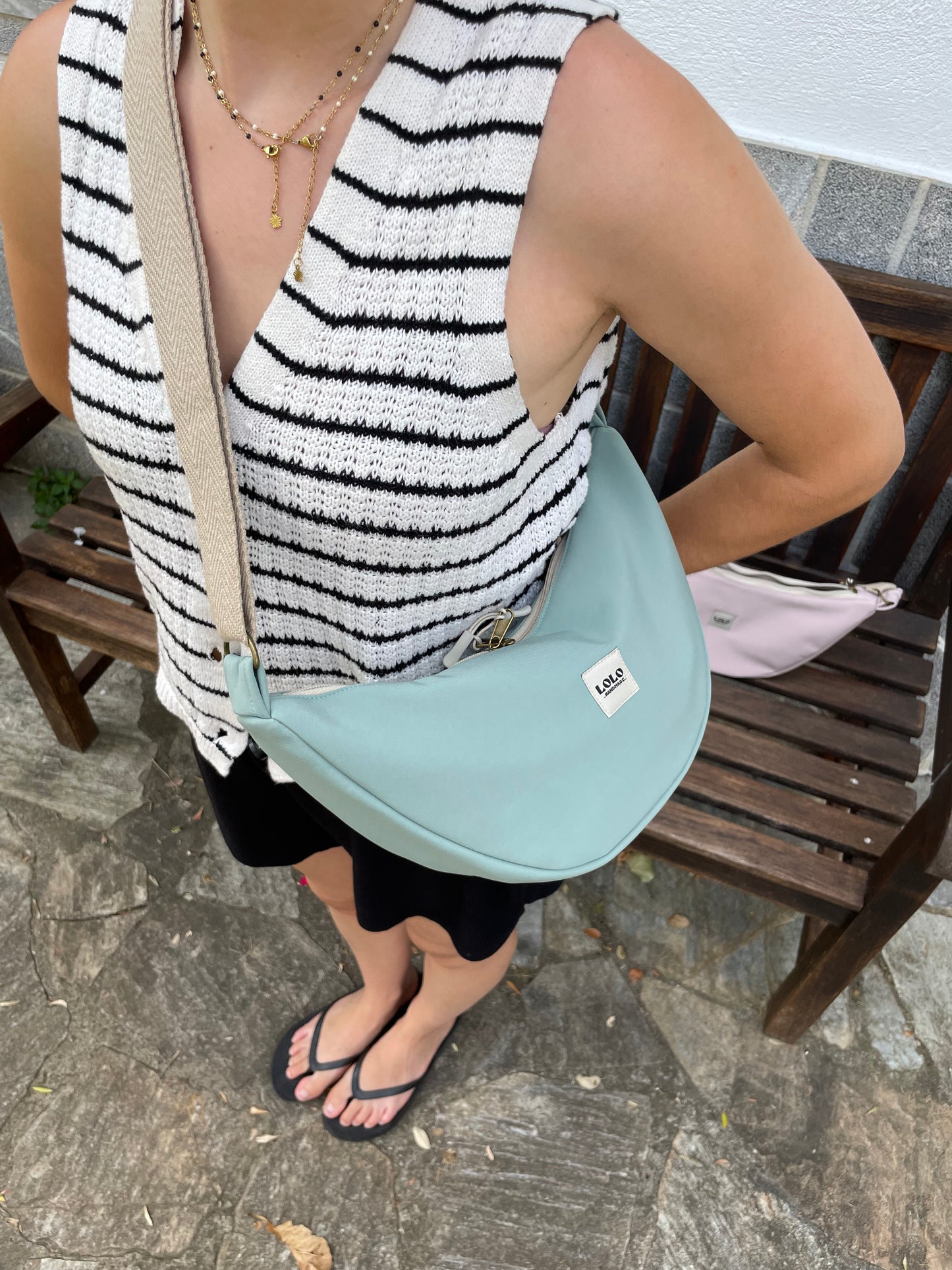 Bolso moon softshell verde menta
