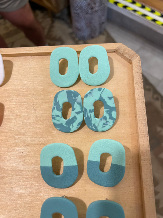 Maxi donuts tie dye azul turquesa/agua