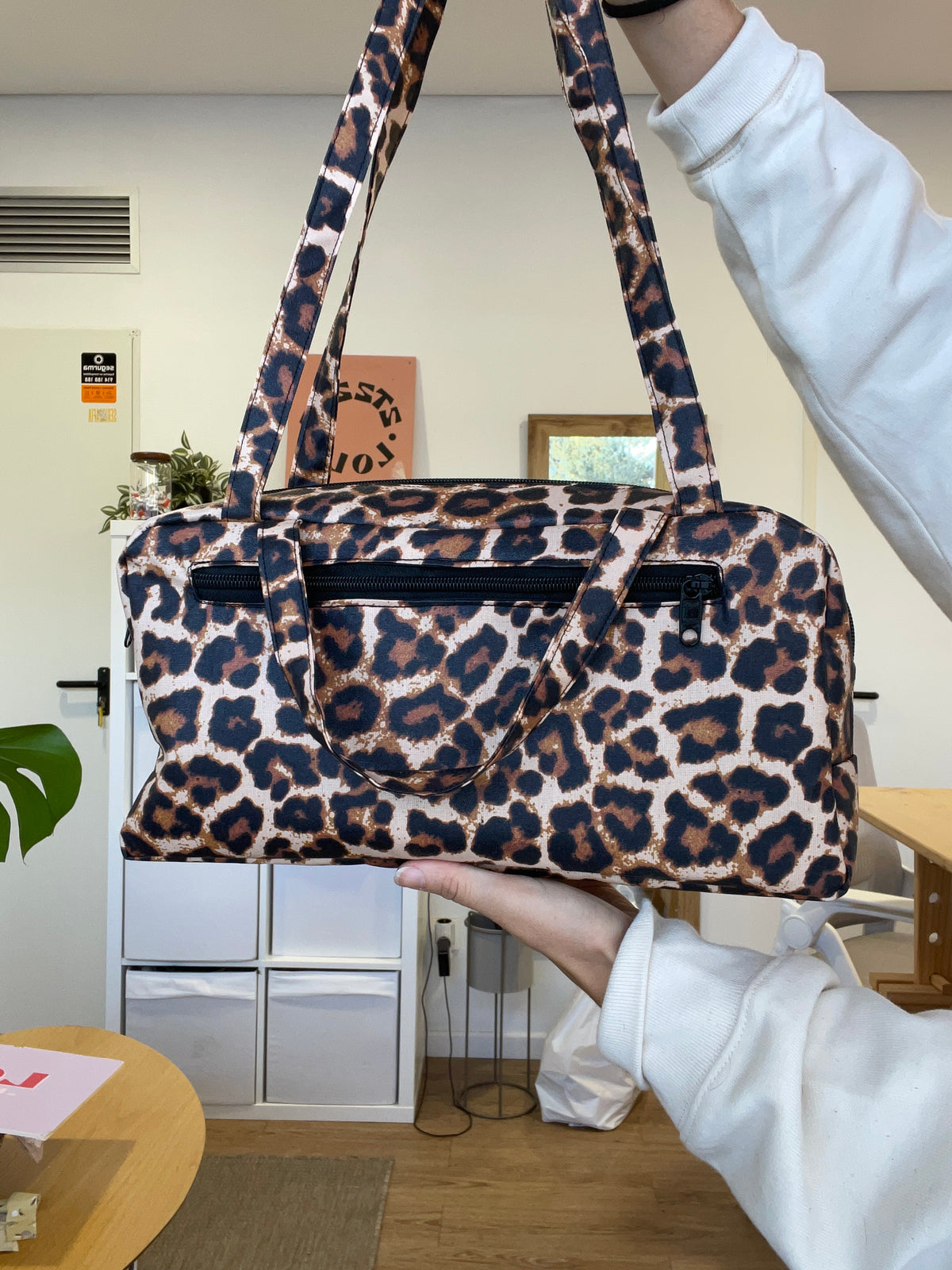 Bolso hombro leopardo impermeable
