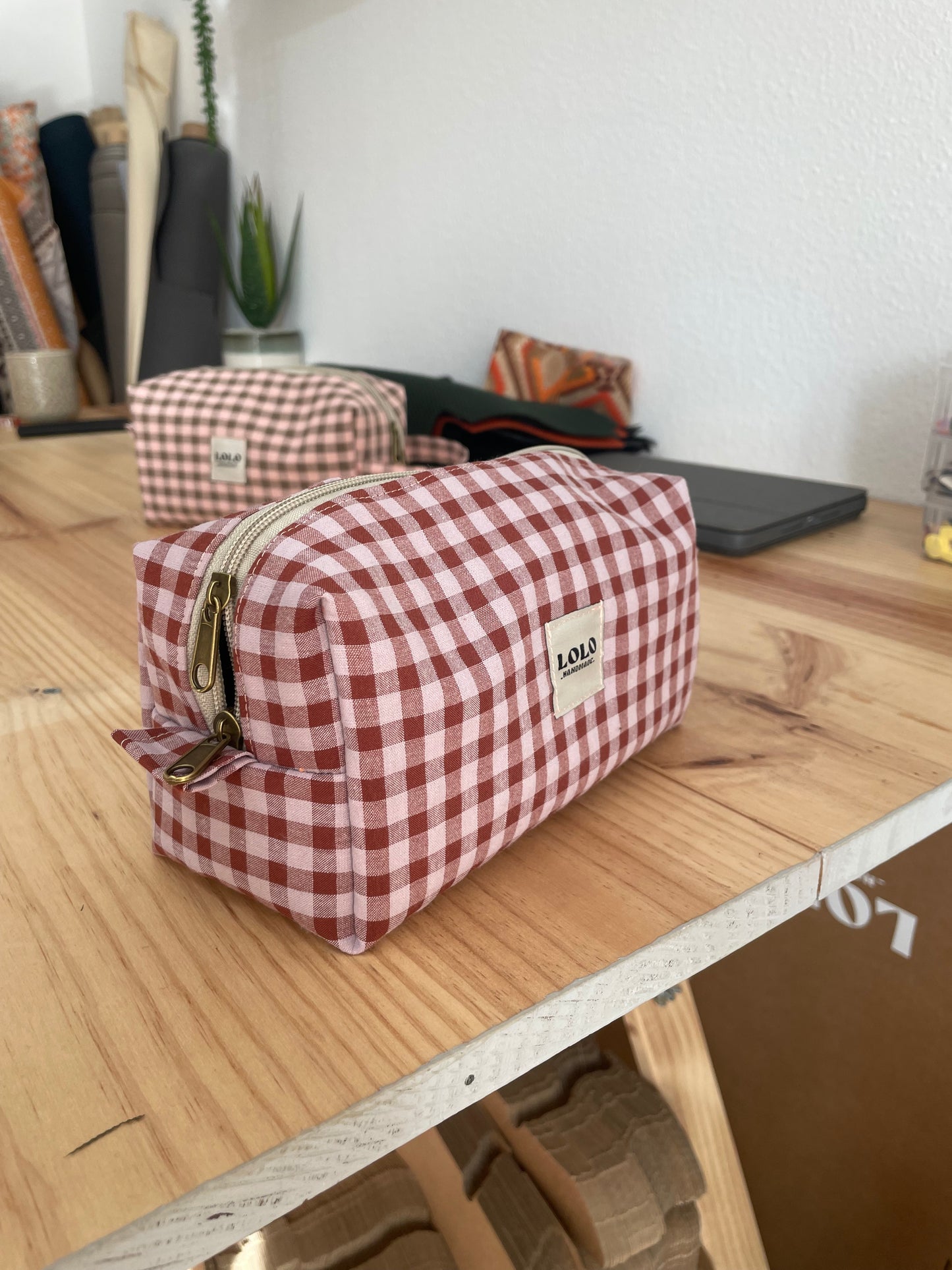 Neceser vichy granate y rosa palo