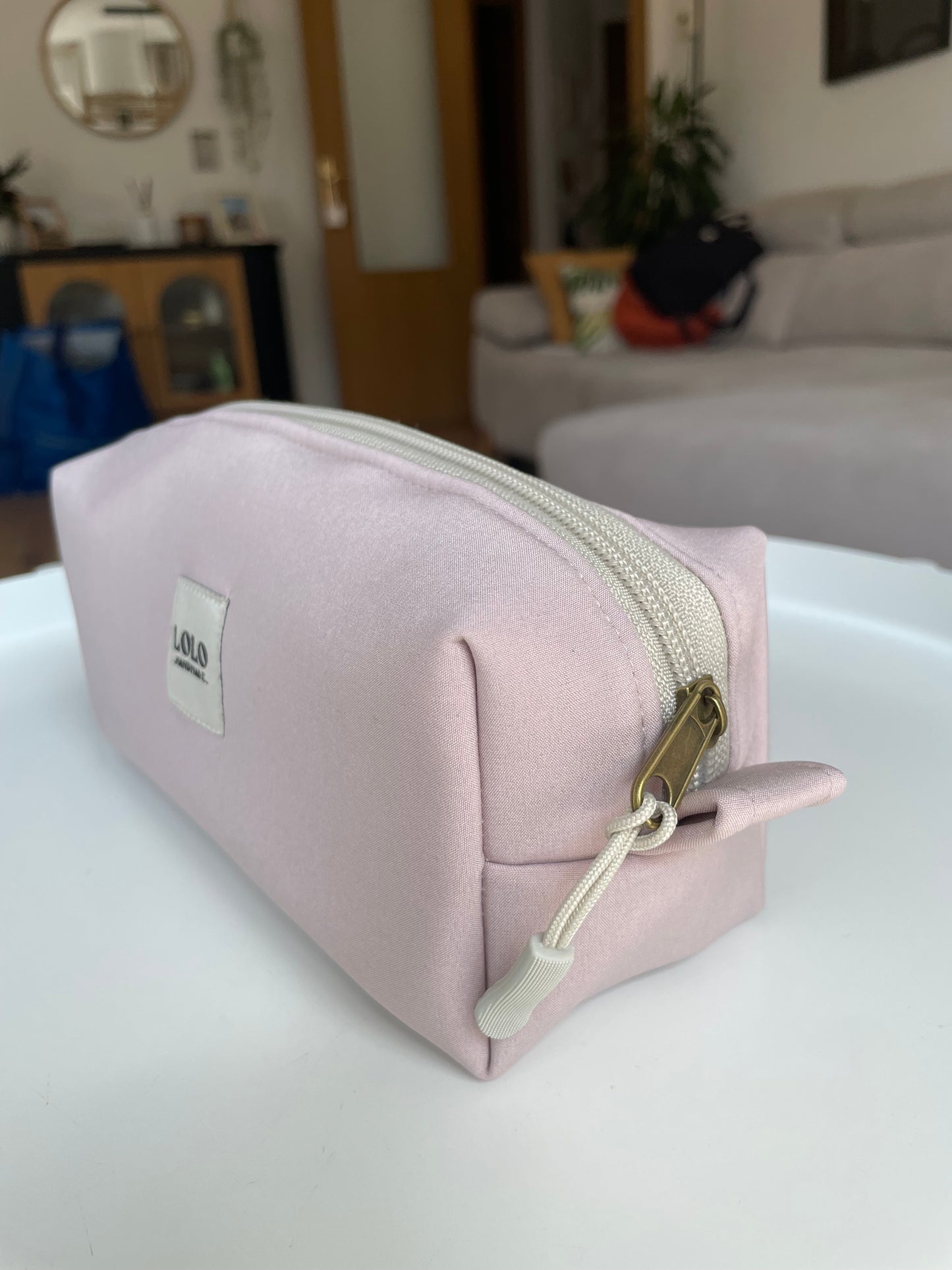 Estuche  rosa palo softshell