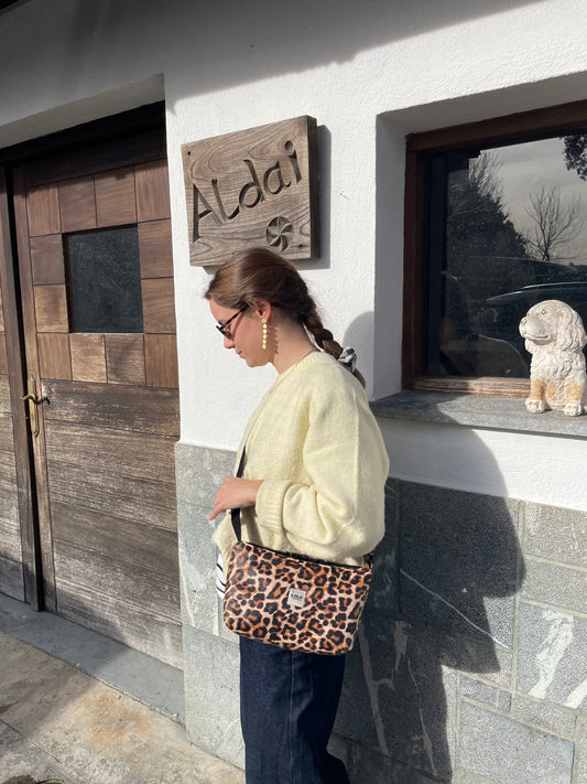 Bolso rectangular leopardo impermeable