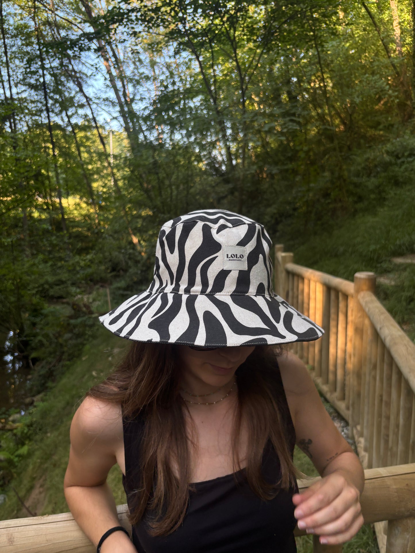 Bucket hat cebra