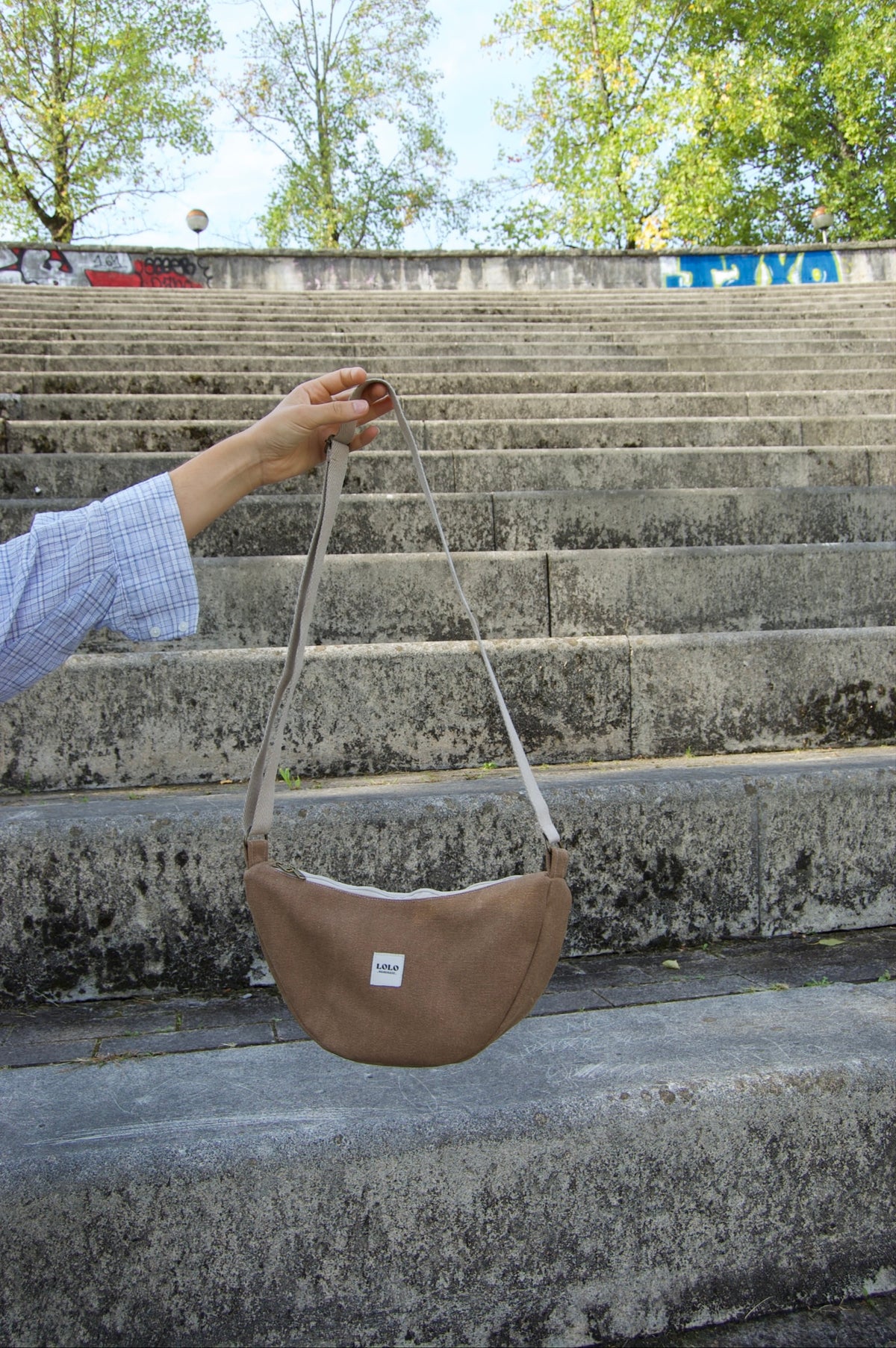 Bolso moon marrón vintage