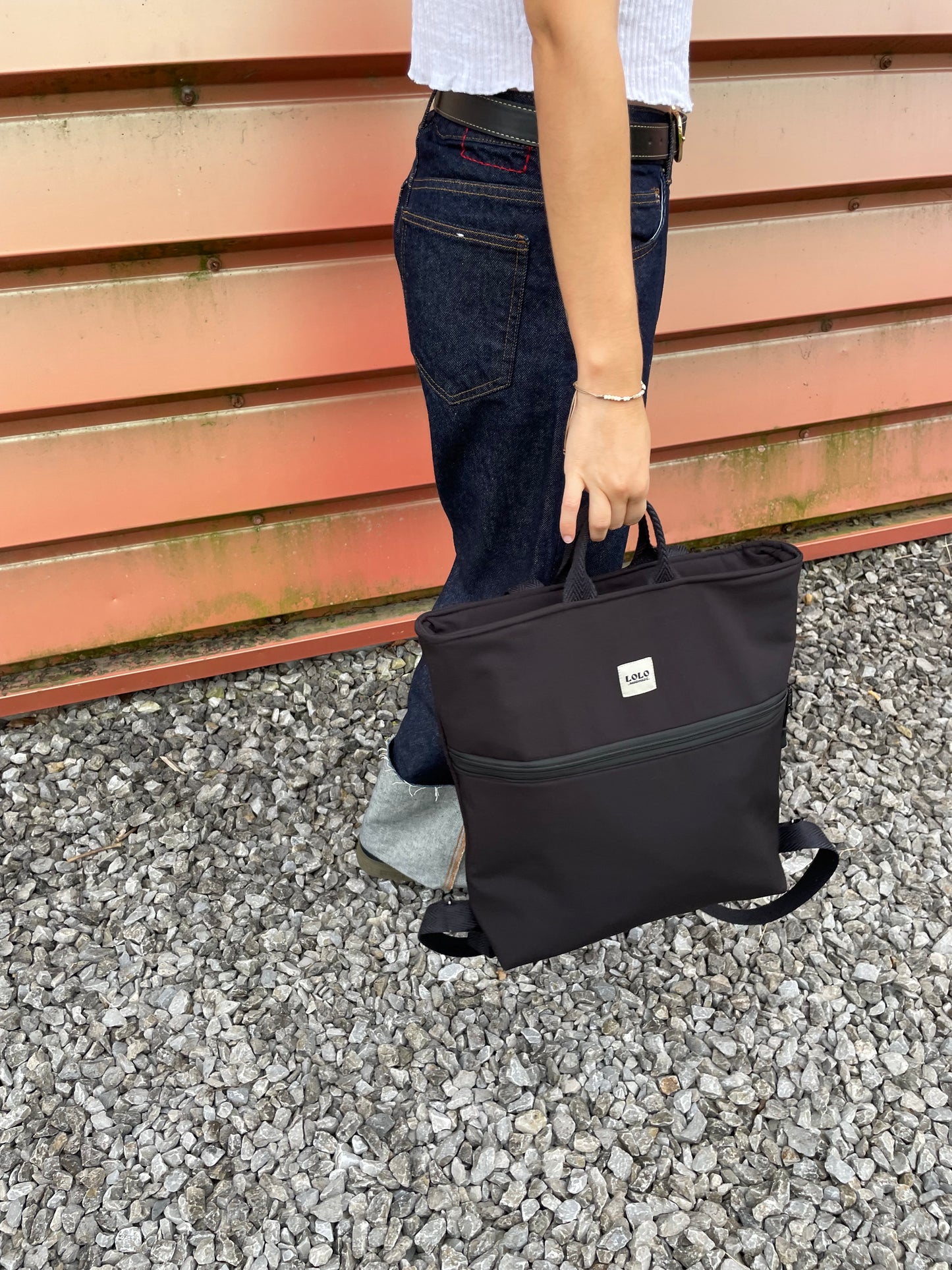 Mochila softshell negro