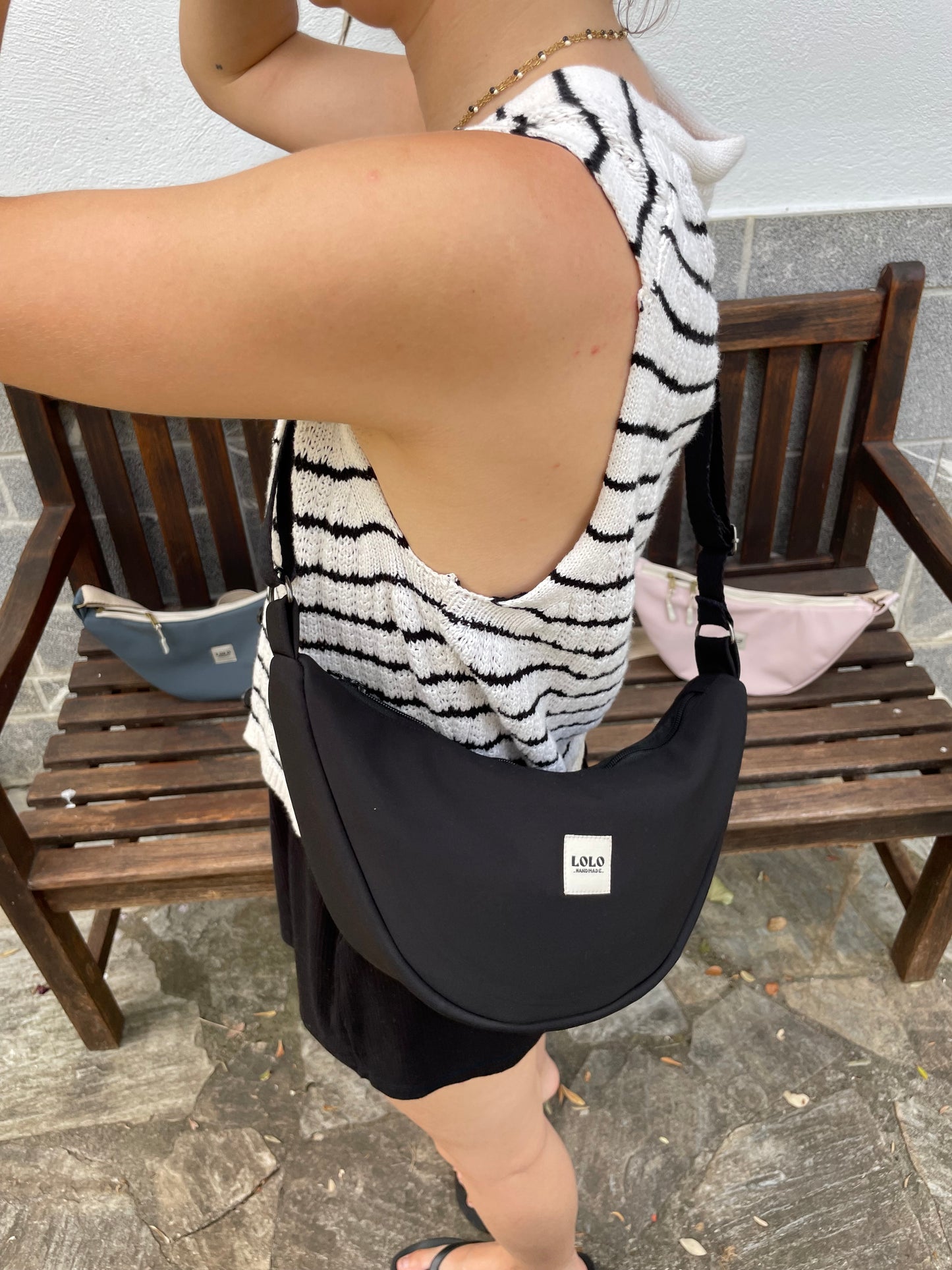 Bolso moon softshell negro