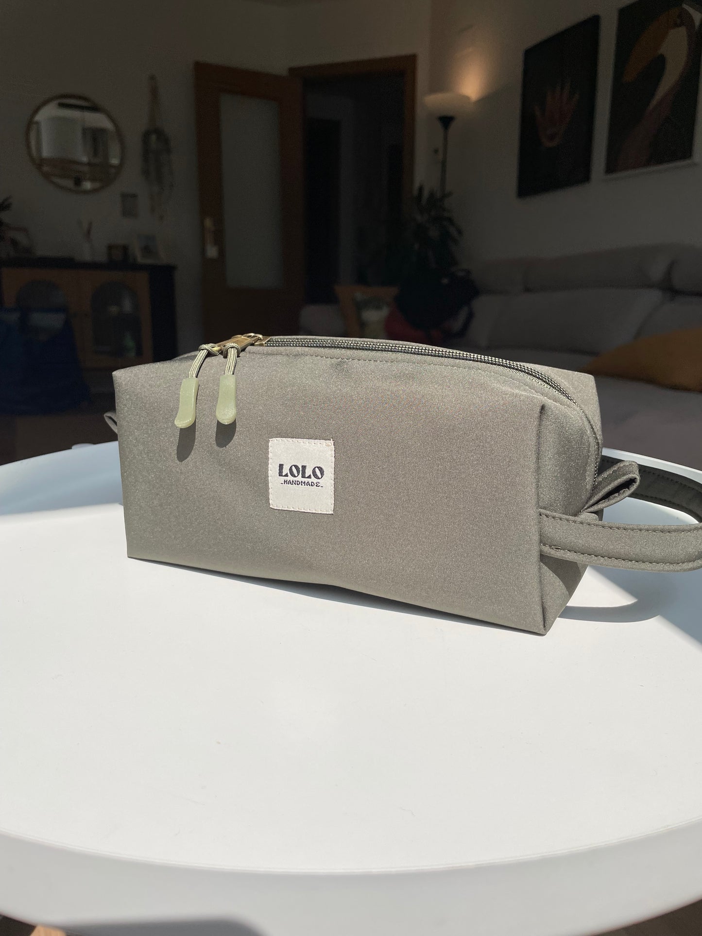 Neceser verde menta softshell